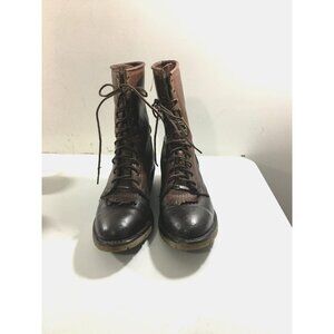 Double H Men's AG7 ICE Packer Lacer Western Boot Brown Leather  USA SZ 12 D